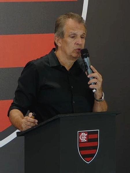 Bap, presidente do Flamengo, em apresentação sobre o ano de 2025